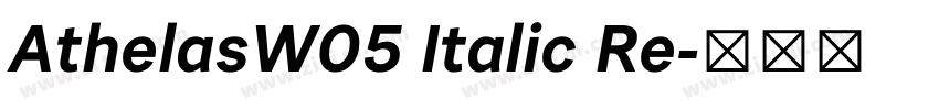 AthelasW05 Italic Re字体转换